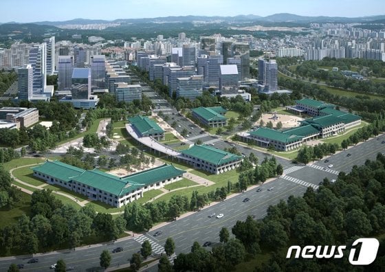 지난 2018년 경기도 일산호수공원에 건설을 추진했던 옥류관 조감도.(안부수 회장 제공)© 뉴스1