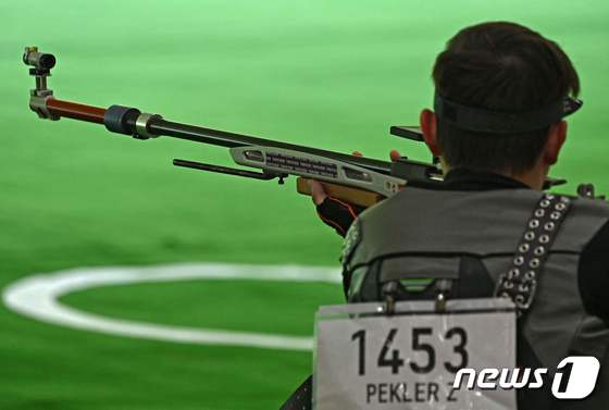 도쿄올림픽 50m 소총 경기. © AFP=뉴스1
