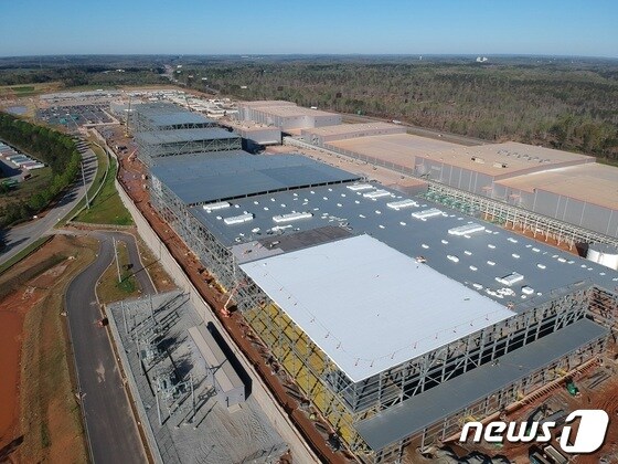 SK이노베이션이 미국 조지아주에 건설중인 배터리 공장.(SK이노베이션 제공)© 뉴스1
