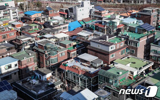 서울시 강북구 번동 일대의 저층 주거지의 모습. 2022.1.13/뉴스1 © News1 박지혜 기자