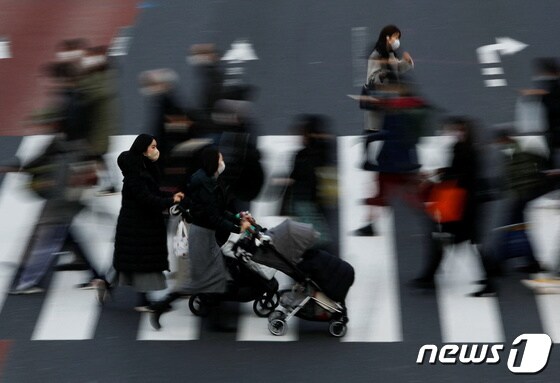 일본 도쿄 거리의 2022년 1월 19일 모습. <자료 사진> © 로이터=뉴스1