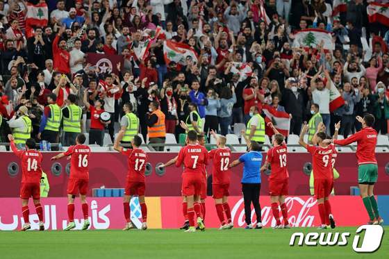 레바논 축구대표팀© AFP=뉴스1