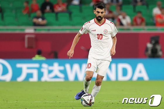 레바논 축구대표팀의 모하매드 하이다르. © AFP=뉴스1