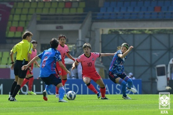한국이 일본에 0-1로 패했다. (대한축구협회 제공)© 뉴스1