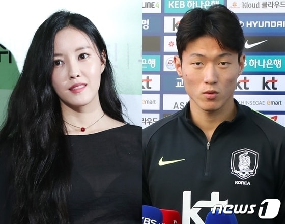 티아라 효민(왼쪽), 황의조/뉴스1 DB © 뉴스1