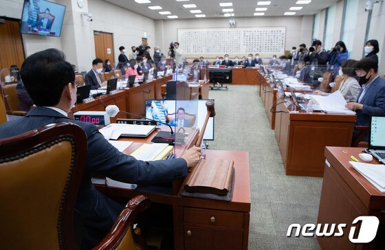 13일 오후 서울 여의도 국회에서 법제사법위원회의 고위공직자범죄수사처에 대한 국정감사가 진행되고 있다. 2022.10.13/뉴스1 © News1 이재명 기자