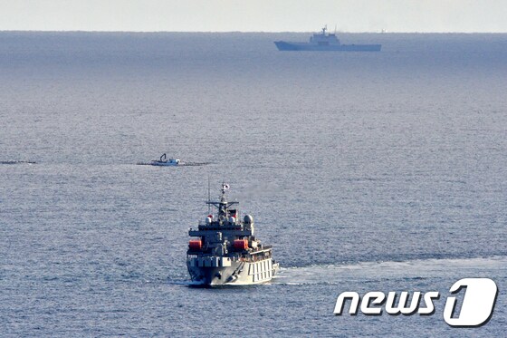 해군 수상함 구조함 '광양함'.  <자료사진> 2022.10.26/뉴스1 © News1 최창호 기자