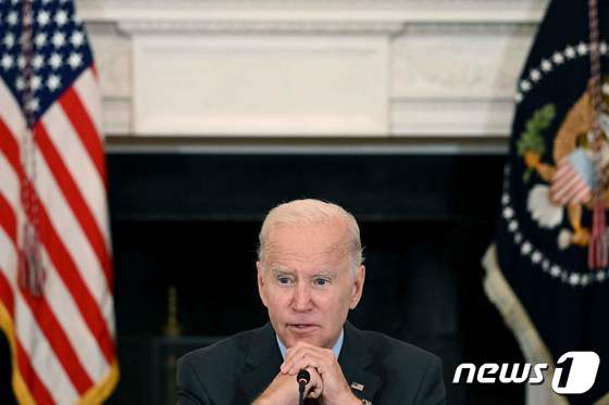 조 바이든 미국 대통령이 4일(현지시간) 백악관에서 연설하는 모습. 2022. 10. 4. © AFP=뉴스1 © News1 최서윤 기자
