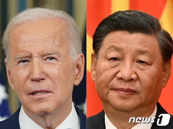 조 바이든 미국 대통령(왼쪽)과 시진핑 중국 국가주석. © AFP=뉴스1