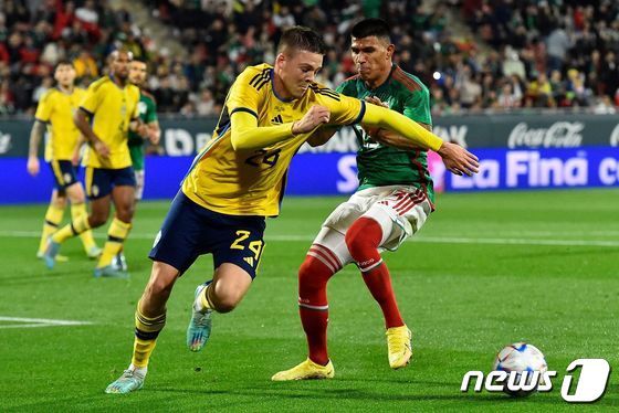 멕시코가 스웨덴에 1-2로 패했다. © AFP=뉴스1