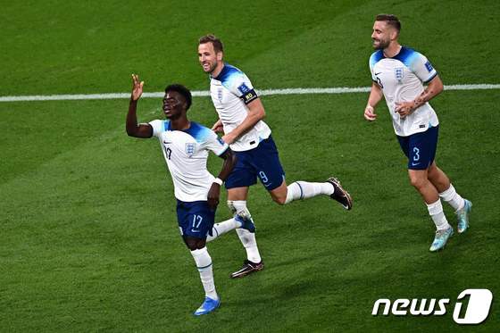 잉글랜드 축구 대표팀. © AFP=뉴스1