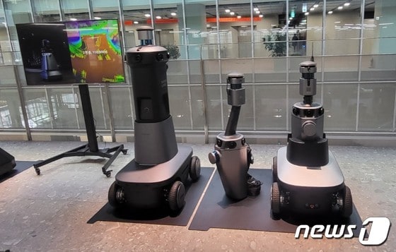  네이버 1784 사옥에 공개된 '아크아이' 매핑 로봇. 2022. 11.23. 오현주 기자