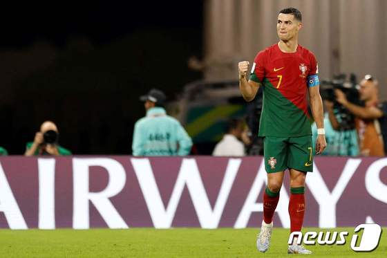 포르투갈 대표팀의 공격수 크리스티아누 호날두. © AFP=뉴스1