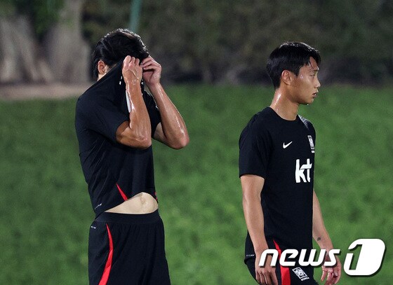 축구대표팀의 백승호.(오른쪽) /뉴스1 © News1 이동해 기자