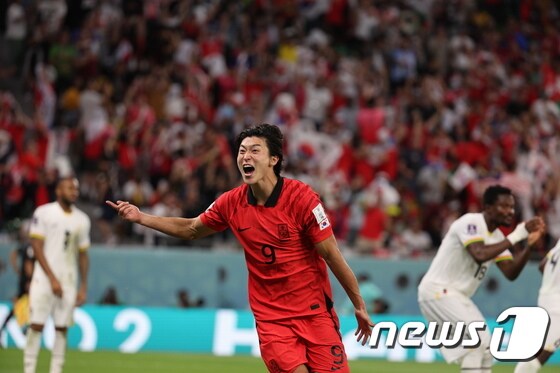 축구 대표팀의 공격수 조규성. /뉴스1 © News1 이광호 기자