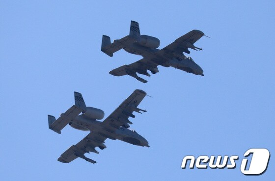 미군 A-10 공격기. 2022.11.4/뉴스1 © News1 김영운 기자