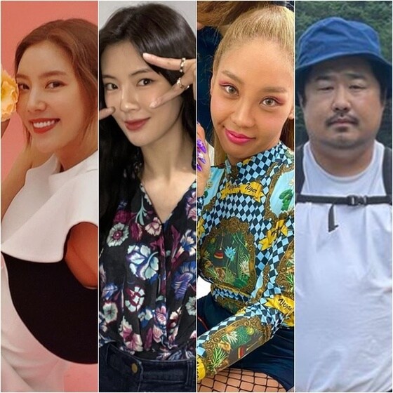 손담비, 이선빈, 트루디, 강재준(왼쪽부터) / 각 인스타그램 캡처 © 뉴스1