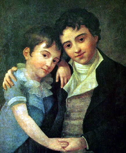 1800년의 프란츠 모차르트와 칼 모자르트. 아버지 아마데우스가 / 사진출처 = 위키피디아
