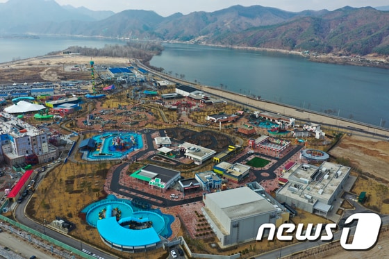  강원 춘천시 레고랜드의 모습. 2022.3.15/뉴스1 © News1 신웅수 기자