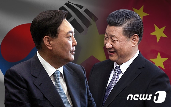 윤석열 대통령(왼쪽)과 시진핑 중국국가주석. © News1 최수아 디자이너