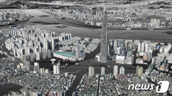 네이버랩스 어라이크(ALIKE)-3D로 제작한 서울시 3차원 모델 (네이버랩스 제공) © 뉴스1