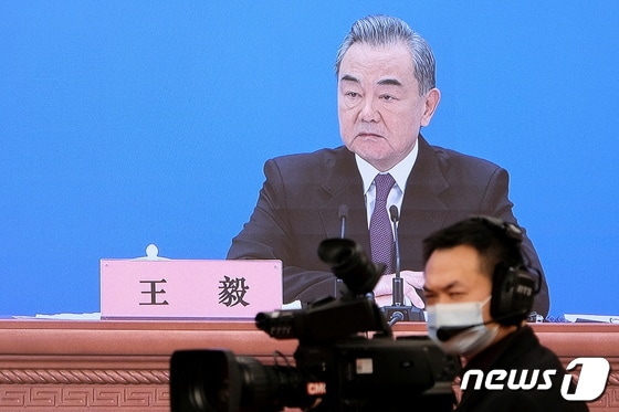 왕이 중국 외교부장. © 로이터=뉴스1 © News1 김현 특파원