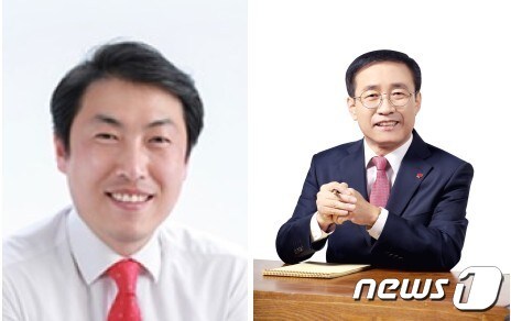 국민의힘 단양군수 선거 김광표 예비후보(왼쪽)와 김문근 예비후보.© 뉴스1