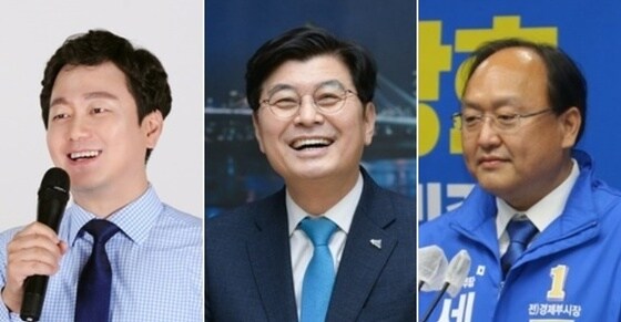 민주당 세종시장 선거에 나선 배선호, 이춘희, 조상호 예비후보.(가나다 순)© 뉴스1