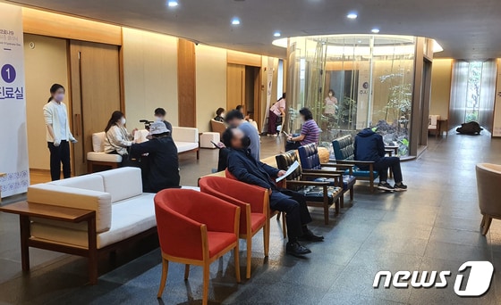 지난 12일 명지병원 코로나19 후유증 클리닉 내부 모습 © 뉴스1