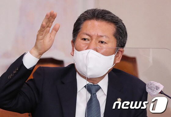 정청래 더불어민주당 의원 (공동취재) 2022.4.26/뉴스1 © News1 유승관 기자
