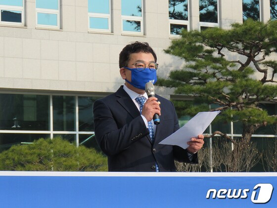 서구청장 출마를 선언한 더불어민주당 김창관 예비후보.© 뉴스1