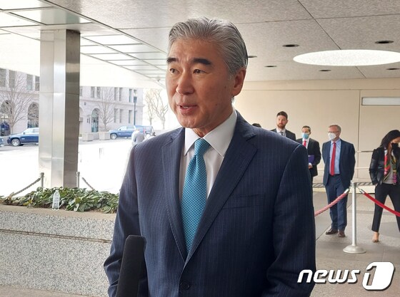 성 김 미국 국무부 대북특별대표.2022.4.5/뉴스1 © News1