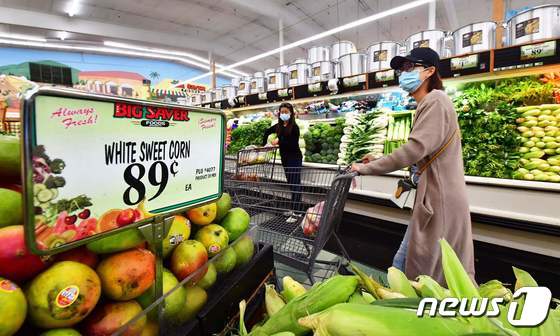 휘발유 가격 하락은 미국의 소비자 물가 오름세를 꺾지 못했다. © AFP=뉴스1