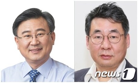 천호성(왼쪽), 김윤태 전북교육감 후보.© 뉴스1