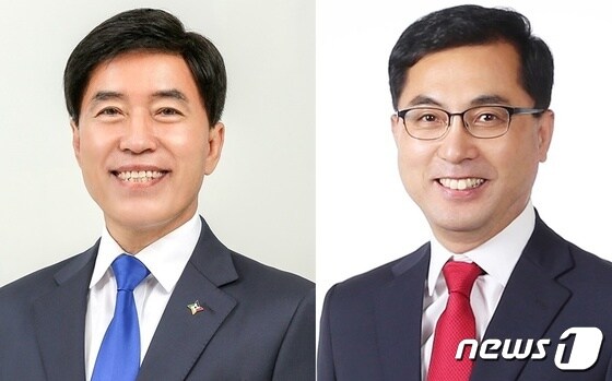더불어민주당 황인호(왼쪽), 국민의힘 박희조 대전 동구청장 후보. ©뉴스1