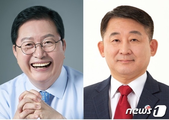 더불어민주당 장종태(왼쪽), 국민의힘 서철모 대전 서구청장 후보. ©뉴스1