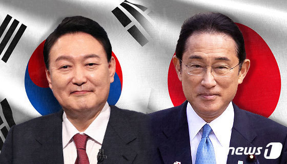 윤석열 대통령(왼쪽)과 기시다 후미오 일본 총리.© News1 DB