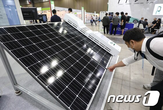 29일 경기 일산 킨텍스에서 열린 '2022 세계 태양에너지 엑스포(EXPO SOLAR 2022)'. 사진은 기사내용과는 관계없음. © News1 DB