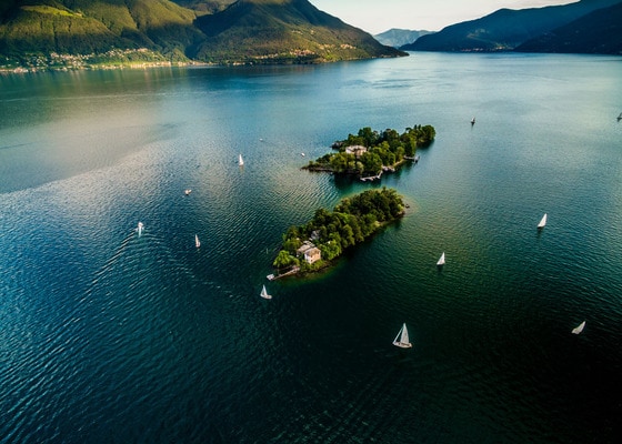 두 개의 섬으로 이루어진 브리싸고섬(스위스관광청 제공)© 뉴스1