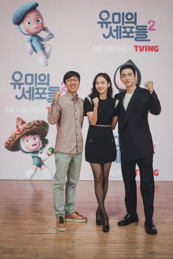 이상엽감독, 김고은, 박진영(왼쪽부터) 사진제공=티빙 © 뉴스1