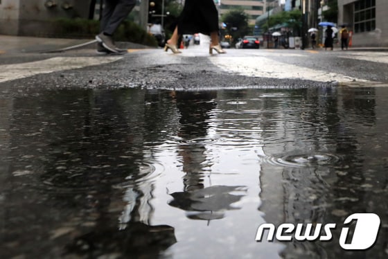 비 내리는 도로 © News1