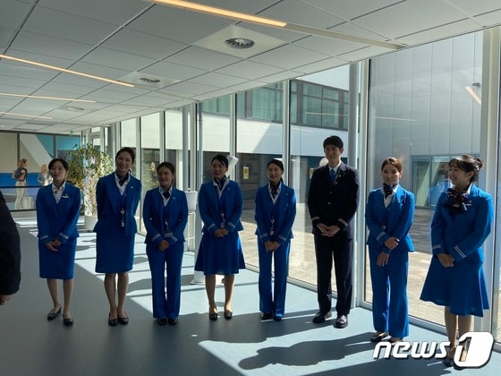 2018년 최종 합격 되었던 KLM 한국인 승무원들이 3년간의 기다림 끝에 첫 비행을 앞두고 있다. © 차현정