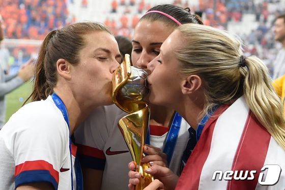 여자 월드컵에서 우승한 미국 © AFP=뉴스1