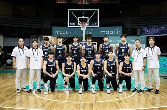 18세 이하 남자 농구대표팀.(FIBA 제공)