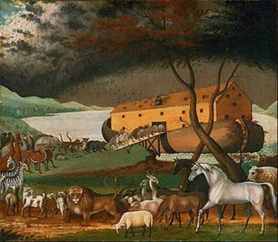1846년 미국 풍속화가 에드워드 힉스가 그린 '노아의 방주'. 사진=위키피디아