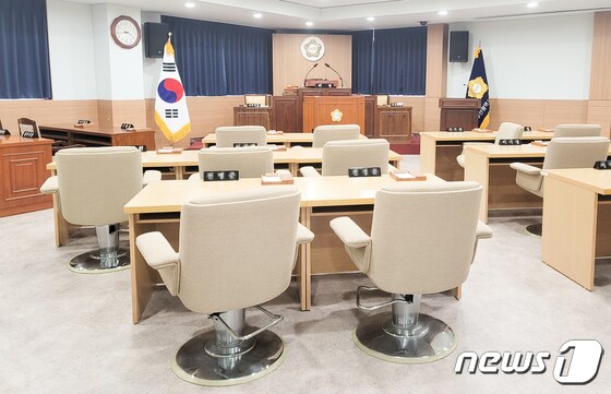 부산 동래구의회 본회의장 내부 모습.(동래구의회 제공) 