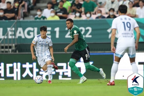 전북 현대와 울산 현대가 1-1로 비겼다.(한국프로축구연맹 제공) © 뉴스1