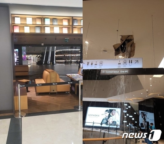 삼성동 코엑스몰 별마당 도서관(왼쪽)과 여의도 IFC몰(오른쪽). (온라인 커뮤니티 갈무리) © 뉴스1