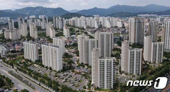 대전시내 아파트단지 모습. 2022.9.1/뉴스1 © News1 김기태 기자