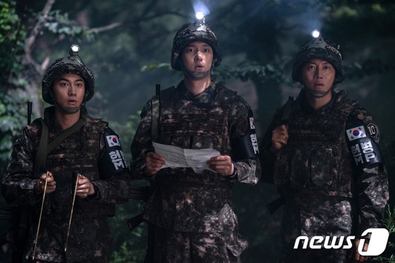 영화 육사오(6/45) 스틸컷. 남한의 병사들.  
